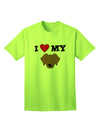 Adorable Chocolate Labrador Retriever Dog Adult T-Shirt - A Must-Have for Dog Lovers-Mens T-shirts-TooLoud-Neon-Green-Small-Davson Sales