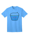 Adorable Cupcake with Sprinkles - Heart Eyes Adult T-Shirt by TooLoud-Mens T-shirts-TooLoud-Aquatic-Blue-Small-Davson Sales