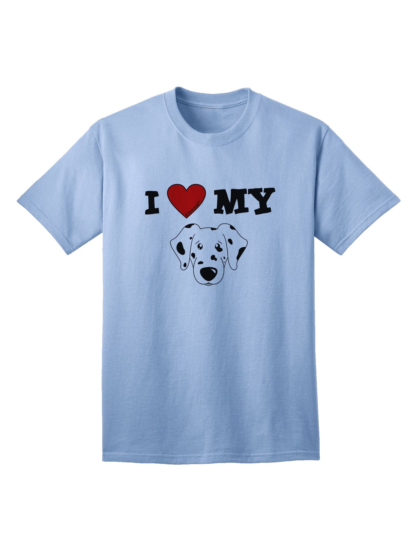 Adorable Dalmatian Dog Adult T-Shirt - A Must-Have for Dog Lovers, by TooLoud-Mens T-shirts-TooLoud-Light-Blue-Small-Davson Sales