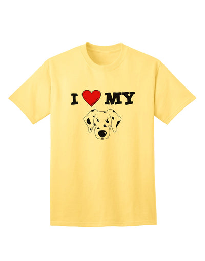 Adorable Dalmatian Dog Adult T-Shirt - A Must-Have for Dog Lovers, by TooLoud-Mens T-shirts-TooLoud-Yellow-Small-Davson Sales