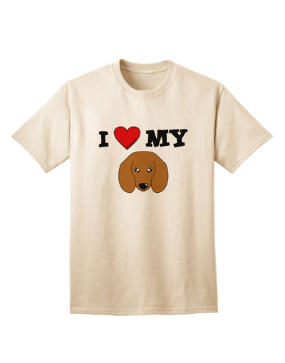 Adorable Doxie Dachshund Dog Adult T-Shirt by TooLoud - A Must-Have for Dog Lovers-Mens T-shirts-TooLoud-Natural-Small-Davson Sales