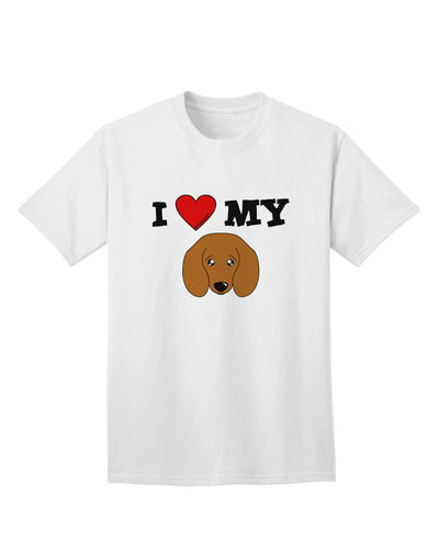 Adorable Doxie Dachshund Dog Adult T-Shirt by TooLoud - A Must-Have for Dog Lovers-Mens T-shirts-TooLoud-White-Small-Davson Sales