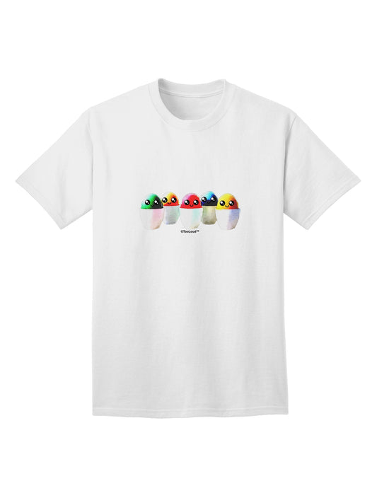 Adorable Easter Eggs Design - Text-Free Adult T-Shirt by TooLoud-Mens T-shirts-TooLoud-White-Small-Davson Sales
