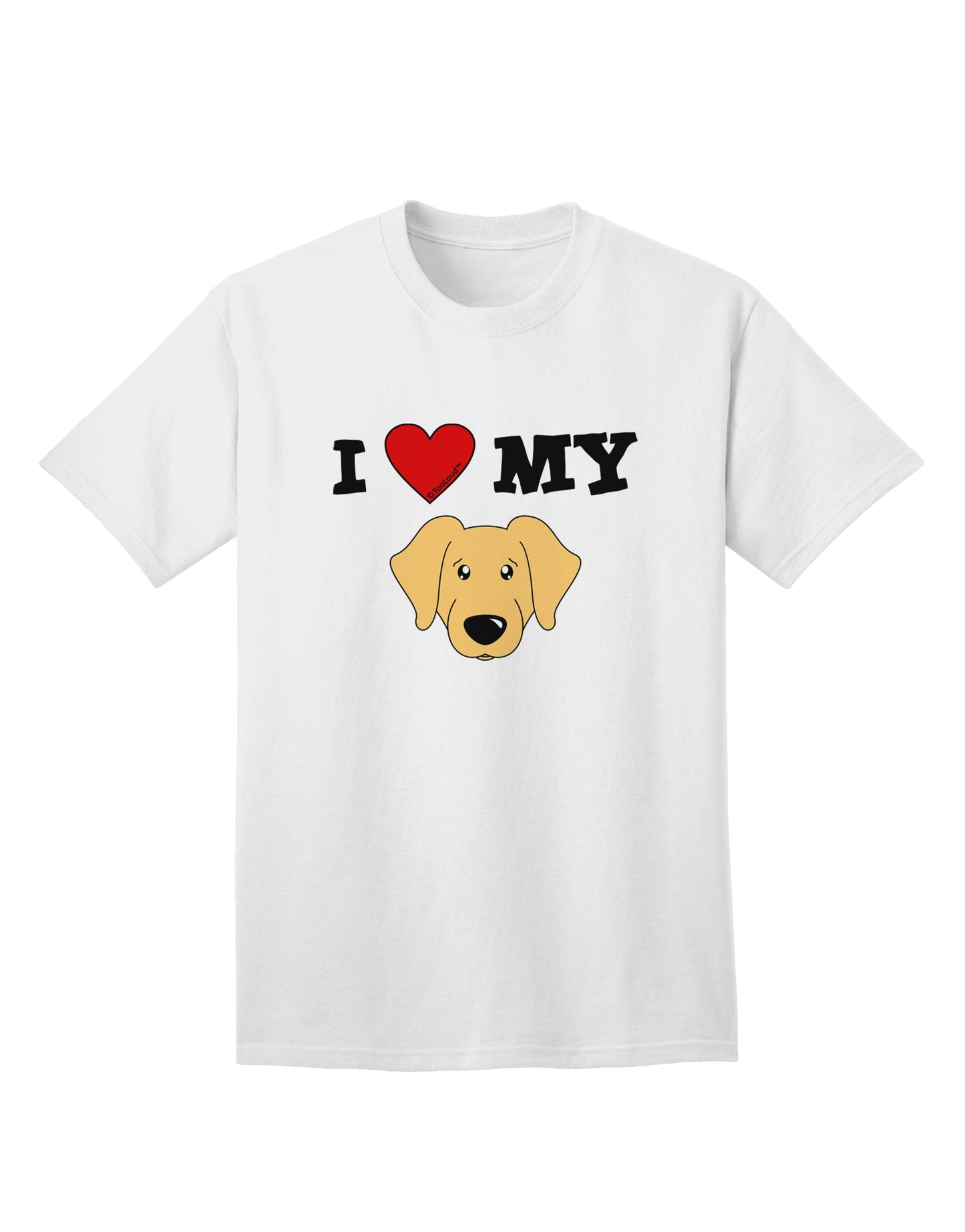 Adorable Golden Retriever Dog Adult T-Shirt - A Must-Have for Dog Lovers, by TooLoud-Mens T-shirts-TooLoud-White-Small-Davson Sales