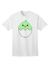 Adorable Hatching Chick Design - Stylish Green Adult T-Shirt by TooLoud-Mens T-shirts-TooLoud-White-Small-Davson Sales