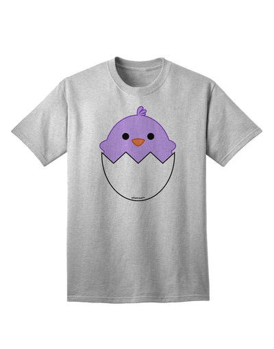 Adorable Hatching Chick - Stylish Purple Adult T-Shirt by TooLoud-Mens T-shirts-TooLoud-AshGray-Small-Davson Sales