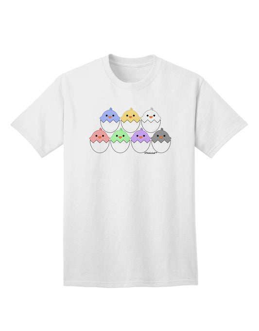 Adorable Hatching Chicks Group Adult T-Shirt by TooLoud-Mens T-shirts-TooLoud-White-Small-Davson Sales