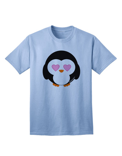 Adorable Penguin - Heart Eyes Adult T-Shirt by TooLoud-Mens T-shirts-TooLoud-Light-Blue-Small-Davson Sales