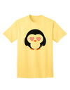 Adorable Penguin - Heart Eyes Adult T-Shirt by TooLoud-Mens T-shirts-TooLoud-Yellow-Small-Davson Sales