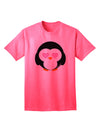 Adorable Penguin - Heart Eyes Adult T-Shirt by TooLoud-Mens T-shirts-TooLoud-Neon-Pink-Small-Davson Sales