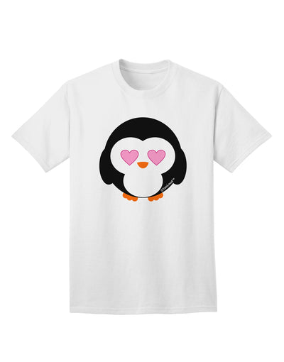 Adorable Penguin - Heart Eyes Adult T-Shirt by TooLoud-Mens T-shirts-TooLoud-White-Small-Davson Sales