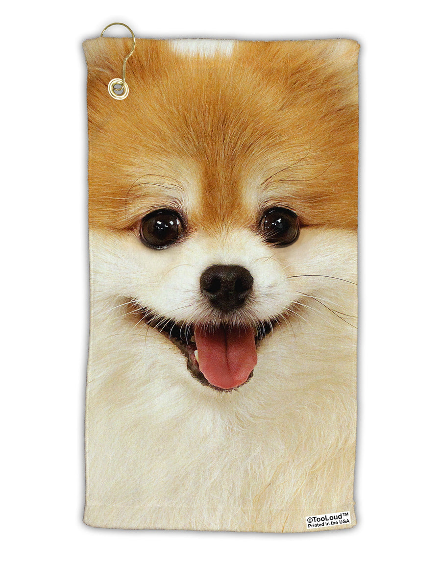 Adorable Pomeranian 1 Micro Terry Gromet Golf Towel 15 x 22 Inch All Over Print-Golf Towel-TooLoud-White-Davson Sales