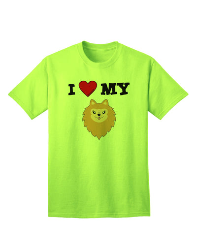 Adorable Pomeranian Dog Adult T-Shirt - A Must-Have for Dog Lovers-Mens T-shirts-TooLoud-Neon-Green-Small-Davson Sales