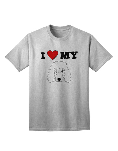 Adorable Poodle Dog White Adult T-Shirt - A Must-Have for Poodle Lovers-Mens T-shirts-TooLoud-AshGray-Small-Davson Sales