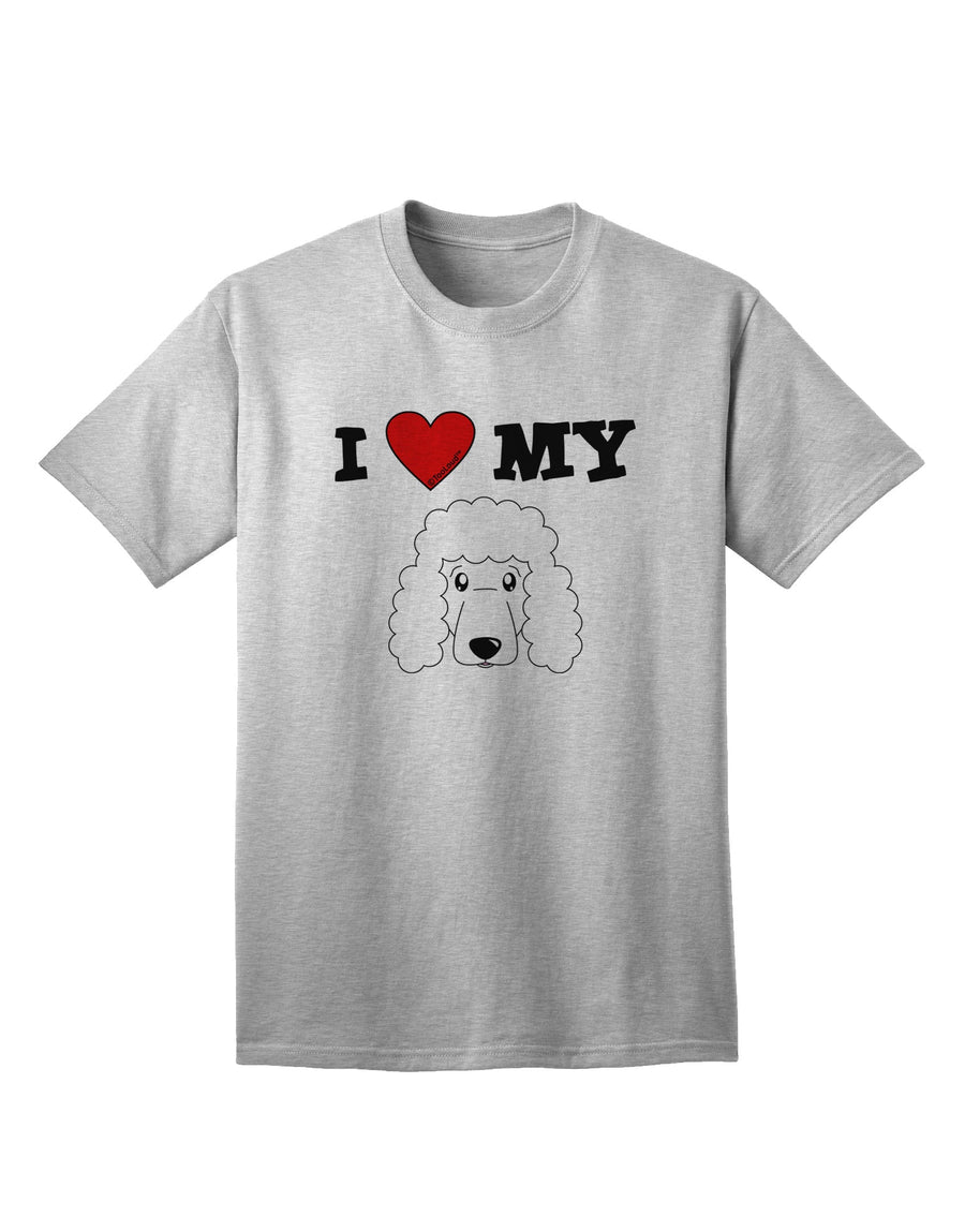 Adorable Poodle Dog White Adult T-Shirt - A Must-Have for Poodle Lovers-Mens T-shirts-TooLoud-White-Small-Davson Sales