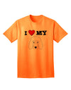 Adorable Poodle Dog White Adult T-Shirt - A Must-Have for Poodle Lovers-Mens T-shirts-TooLoud-Neon-Orange-Small-Davson Sales