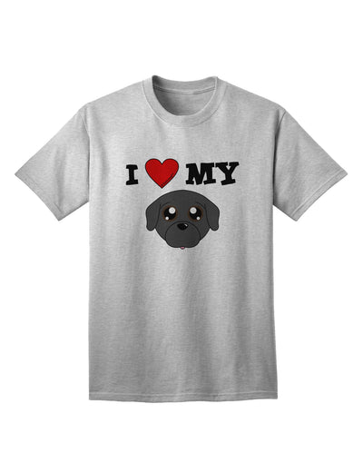 Adorable Pug Dog Design - Stylish Black Adult T-Shirt by TooLoud-Mens T-shirts-TooLoud-AshGray-Small-Davson Sales