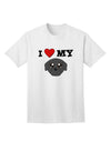 Adorable Pug Dog Design - Stylish Black Adult T-Shirt by TooLoud-Mens T-shirts-TooLoud-White-Small-Davson Sales