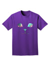 Adorable Space Cat Adult Dark T-Shirt-Mens T-Shirt-TooLoud-Purple-Small-Davson Sales