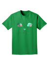 Adorable Space Cat Adult Dark T-Shirt-Mens T-Shirt-TooLoud-Kelly-Green-Small-Davson Sales