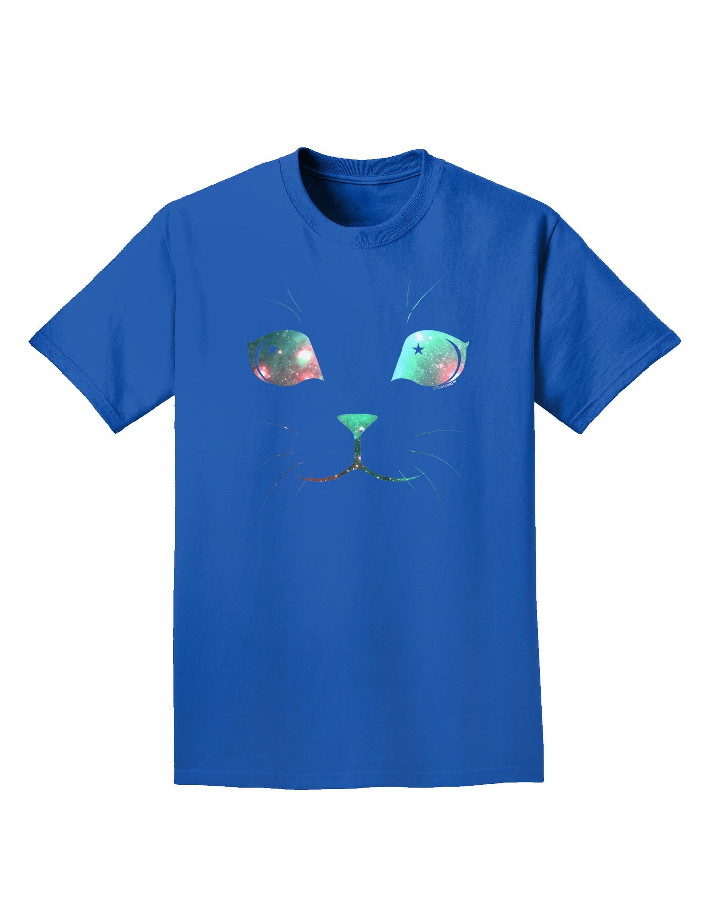 Adorable Space Cat Adult Dark T-Shirt-Mens T-Shirt-TooLoud-Royal-Blue-Small-Davson Sales