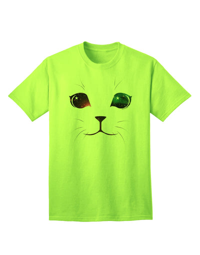 Adorable Space Cat Adult T-Shirt-Mens T-Shirt-TooLoud-Neon-Green-Small-Davson Sales