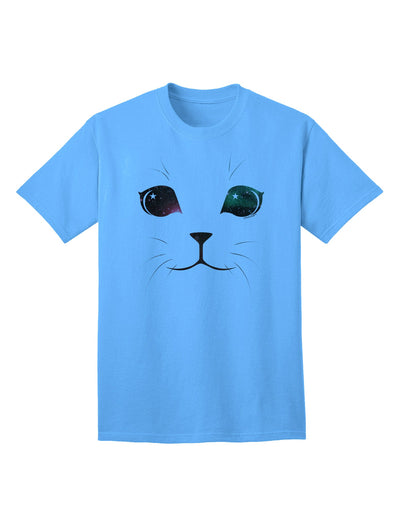 Adorable Space Cat Adult T-Shirt-Mens T-Shirt-TooLoud-Aquatic-Blue-Small-Davson Sales