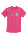 Adorable Space Cat Childrens Dark T-Shirt-Childrens T-Shirt-TooLoud-Sangria-X-Small-Davson Sales