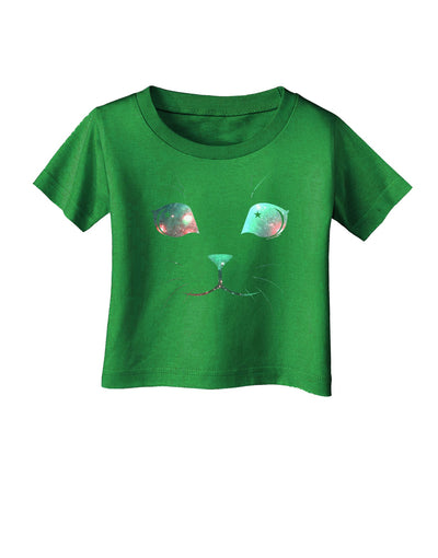 Adorable Space Cat Infant T-Shirt Dark by-Infant T-Shirt-TooLoud-Clover-Green-06-Months-Davson Sales