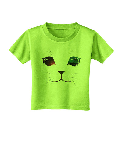 Adorable Space Cat Toddler T-Shirt-Toddler T-Shirt-TooLoud-Lime-Green-2T-Davson Sales