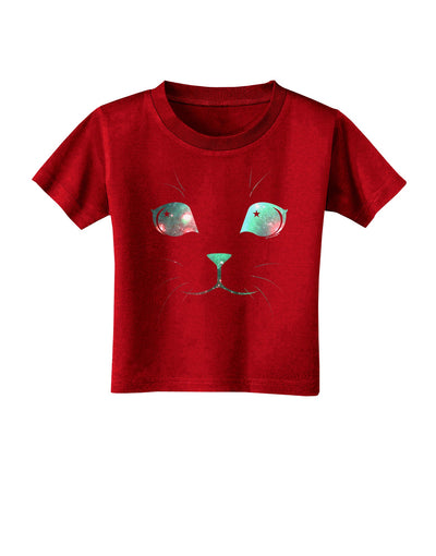 Adorable Space Cat Toddler T-Shirt Dark by-Toddler T-Shirt-TooLoud-Red-2T-Davson Sales