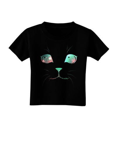 Adorable Space Cat Toddler T-Shirt Dark by-Toddler T-Shirt-TooLoud-Black-2T-Davson Sales