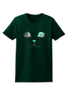 Adorable Space Cat Womens Dark T-Shirt-TooLoud-Forest-Green-Small-Davson Sales