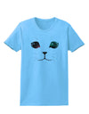 Adorable Space Cat Womens T-Shirt-Womens T-Shirt-TooLoud-Aquatic-Blue-X-Small-Davson Sales