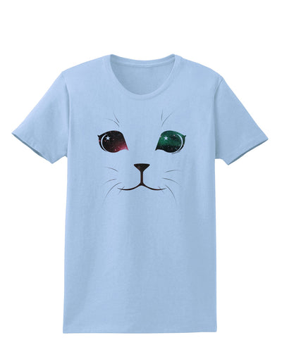 Adorable Space Cat Womens T-Shirt-Womens T-Shirt-TooLoud-Light-Blue-X-Small-Davson Sales