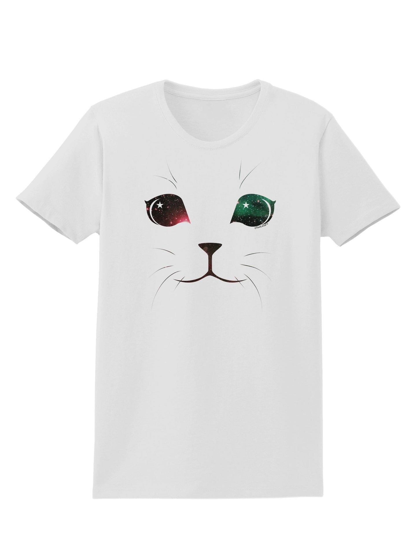 Adorable Space Cat Womens T-Shirt-Womens T-Shirt-TooLoud-White-X-Small-Davson Sales
