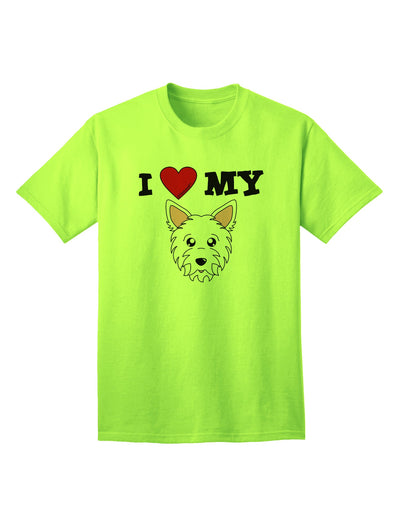 Adorable Westie Dog Adult T-Shirt - A Must-Have for Dog Lovers, by TooLoud-Mens T-shirts-TooLoud-Neon-Green-Small-Davson Sales