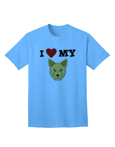 Adorable Yorkshire Terrier Yorkie Dog Adult T-Shirt - A Must-Have for Dog Lovers-Mens T-shirts-TooLoud-Aquatic-Blue-Small-Davson Sales