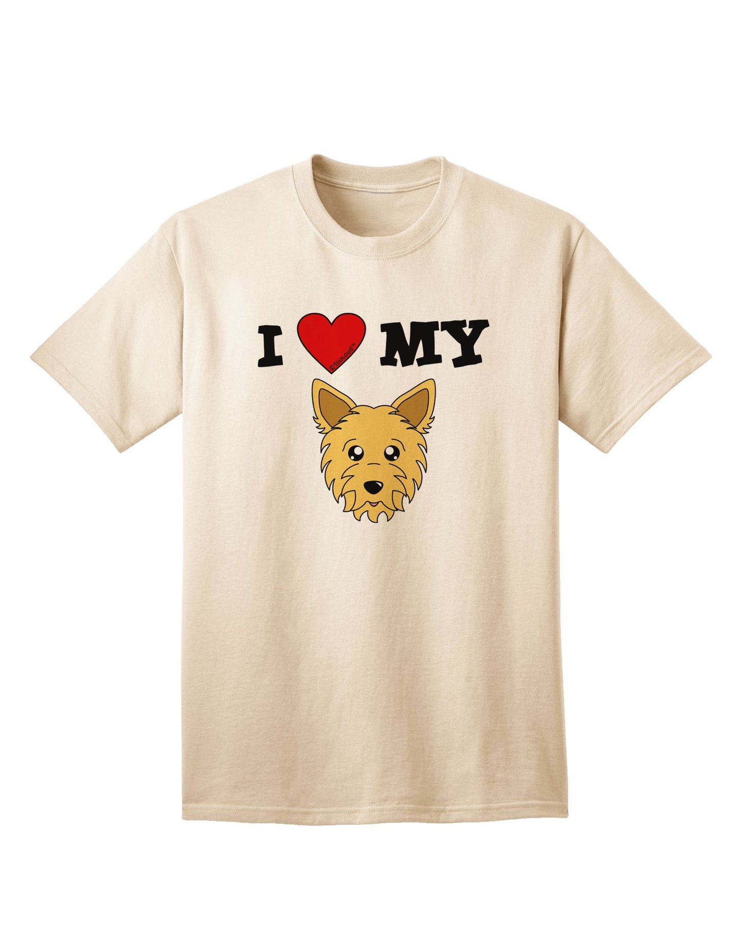 Adorable Yorkshire Terrier Yorkie Dog Adult T-Shirt - A Must-Have for Dog Lovers-Mens T-shirts-TooLoud-Natural-Small-Davson Sales