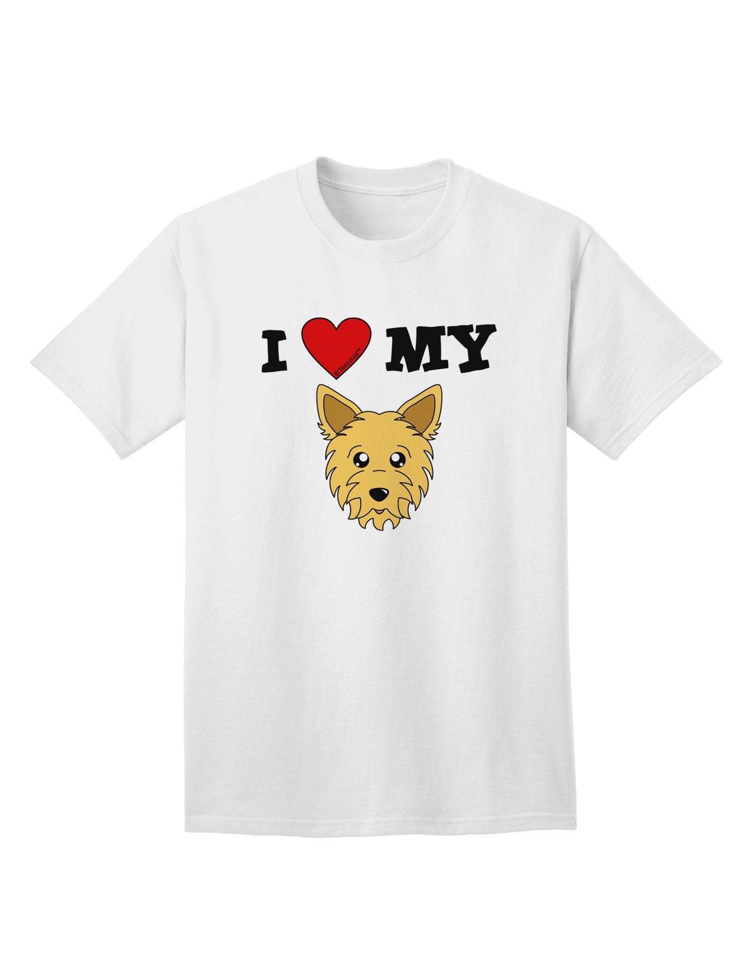 Adorable Yorkshire Terrier Yorkie Dog Adult T-Shirt - A Must-Have for Dog Lovers-Mens T-shirts-TooLoud-White-Small-Davson Sales