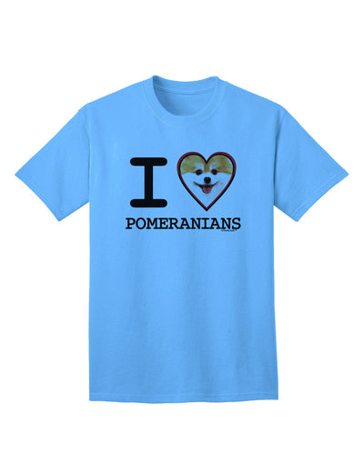 Adore Pomeranians: Premium Adult T-Shirt Collection-Mens T-shirts-TooLoud-Aquatic-Blue-Small-Davson Sales