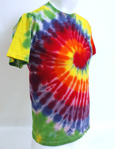 Adult Rainbow Tie Dye Spiral T-Shirt - Vibrant & Trendy Ecommerce Collection-Mens T-shirts-NDS Wear-Rainbow-Spiral-Small-Davson Sales