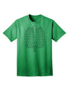 Adult Skeleton Ribcage T-Shirt: A Halloween Essential-Mens T-shirts-TooLoud-Kelly-Green-Small-Davson Sales