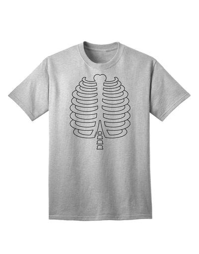 Adult Skeleton Ribcage T-Shirt: A Halloween Essential-Mens T-shirts-TooLoud-AshGray-Small-Davson Sales