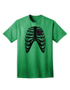 Adult T-Shirt: Black Skeleton Bones Ribcage with Heart - A Unique Statement Piece-Mens T-shirts-TooLoud-Kelly-Green-Small-Davson Sales