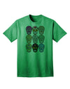 Adult T-Shirt Collection: Dia de los Muertos Calaveras Sugar Skulls - A Unique Blend of Tradition and Style-Mens T-shirts-TooLoud-Kelly-Green-Small-Davson Sales