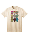 Adult T-Shirt Collection: Dia de los Muertos Calaveras Sugar Skulls - A Unique Blend of Tradition and Style-Mens T-shirts-TooLoud-Natural-Small-Davson Sales