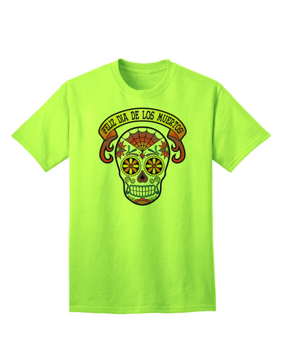 Adult T-Shirt Collection: Feliz Dia de los Muertos Calavera - Celebrate in Style-Mens T-shirts-TooLoud-Neon-Green-Small-Davson Sales