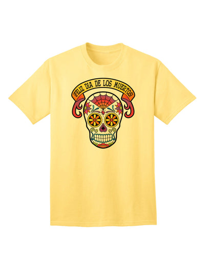 Adult T-Shirt Collection: Feliz Dia de los Muertos Calavera - Celebrate in Style-Mens T-shirts-TooLoud-Yellow-Small-Davson Sales