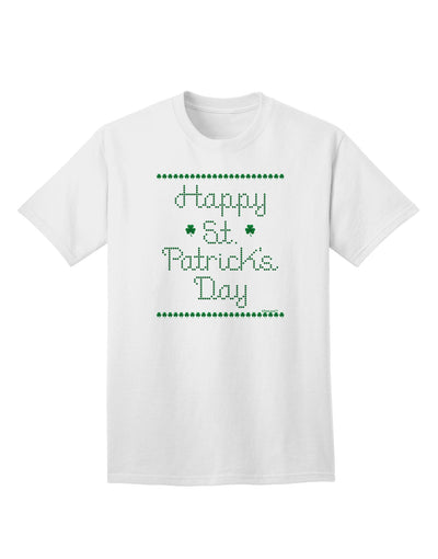 Adult T-Shirt Collection: Happy St. Patrick's Day Clovers - Celebrate in Style-Mens T-shirts-TooLoud-White-Small-Davson Sales